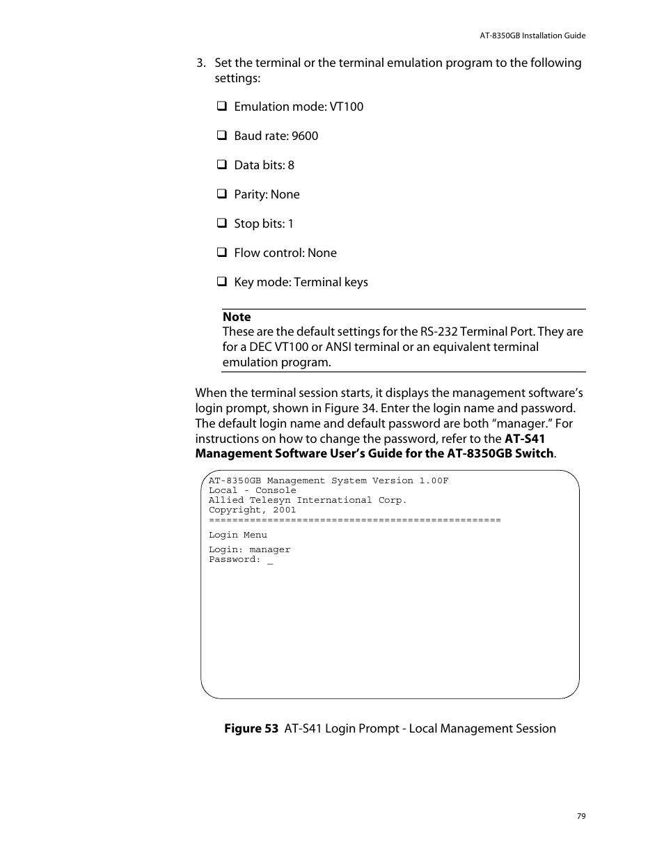 Allied Telesis AT-8350GB User Manual | Page 79 / 104