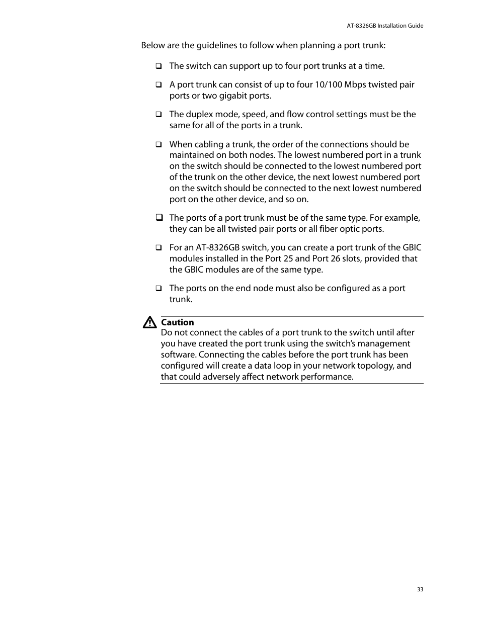 Allied Telesis AT-8326GB User Manual | Page 33 / 82