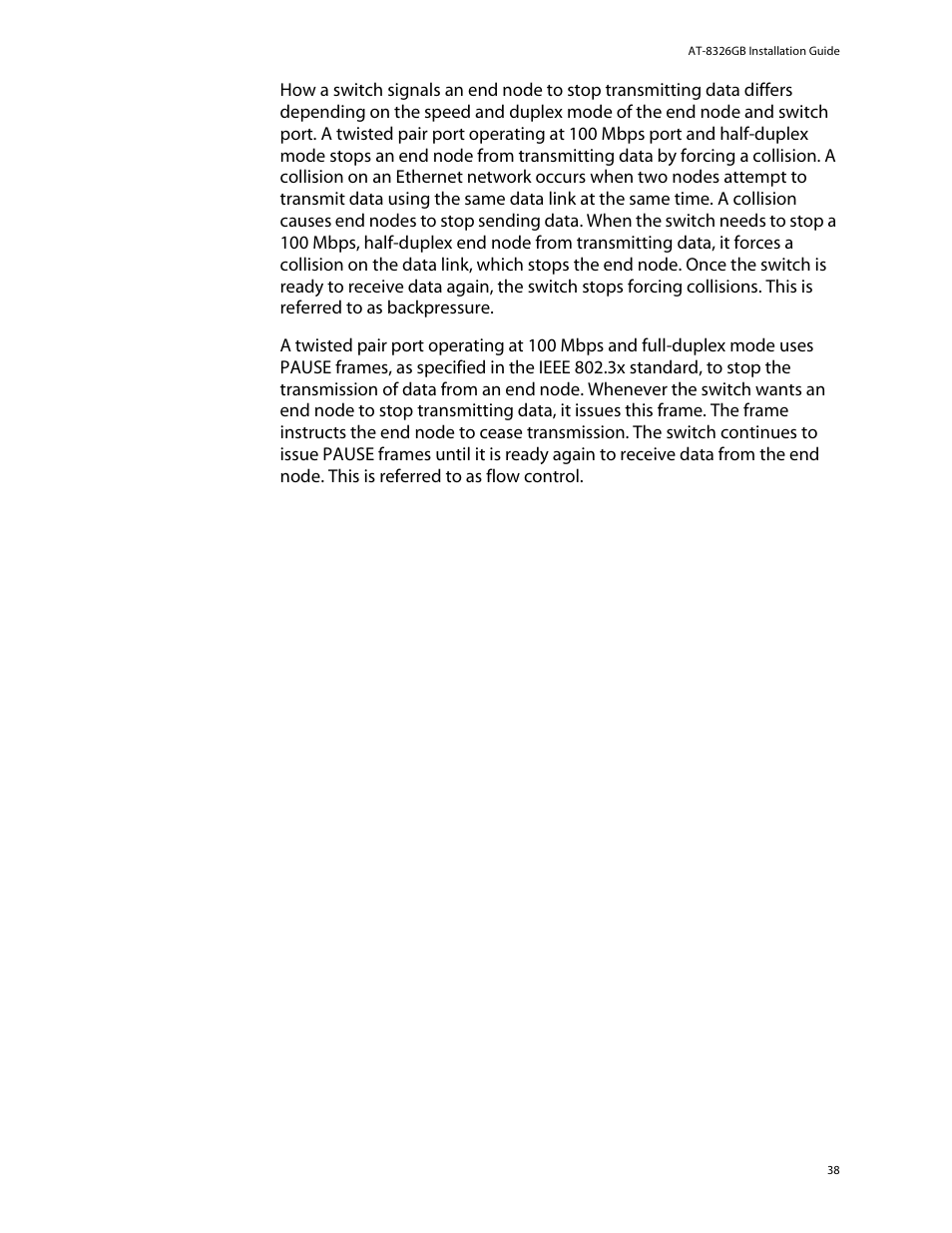 Allied Telesis AT-8326GB User Manual | Page 38 / 82