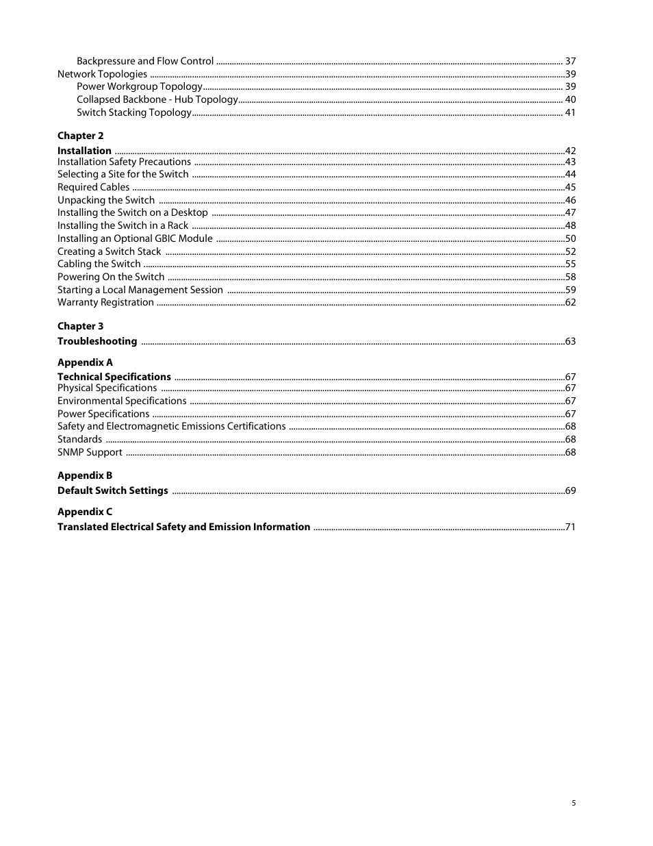 Allied Telesis AT-8326GB User Manual | Page 5 / 82