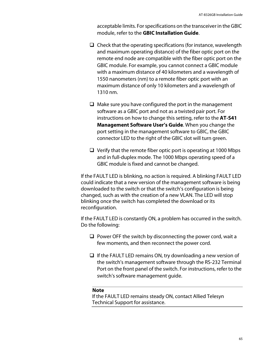 Allied Telesis AT-8326GB User Manual | Page 65 / 82