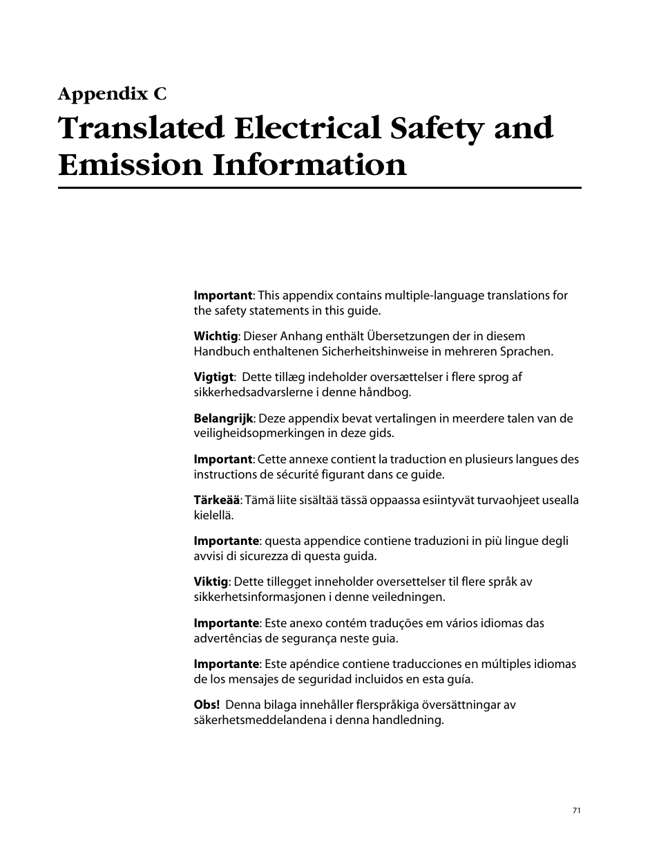 Appendix c | Allied Telesis AT-8326GB User Manual | Page 71 / 82