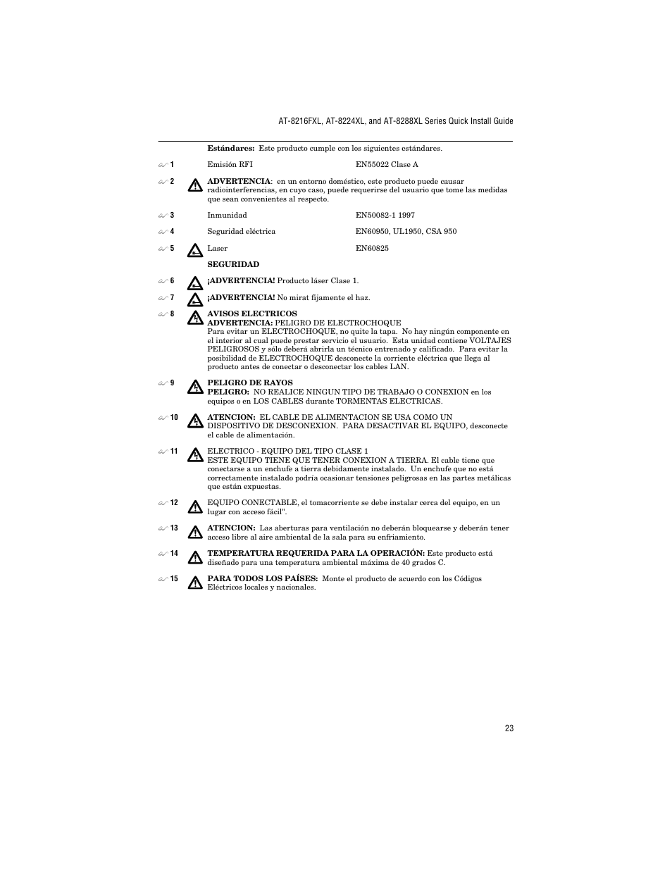 Allied Telesis AT-8288XL/SC User Manual | Page 33 / 38