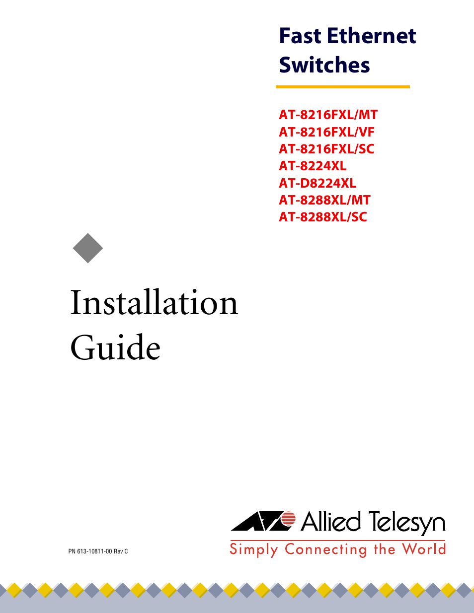 Allied Telesis AT-8288XL/SC User Manual | 80 pages
