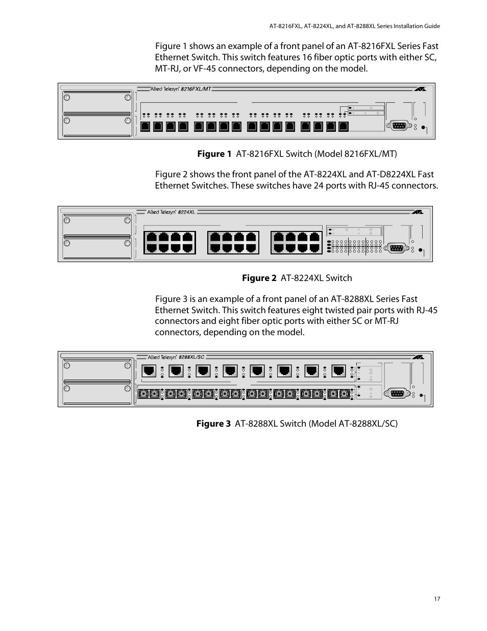 Allied Telesis AT-8288XL/SC User Manual | Page 17 / 80