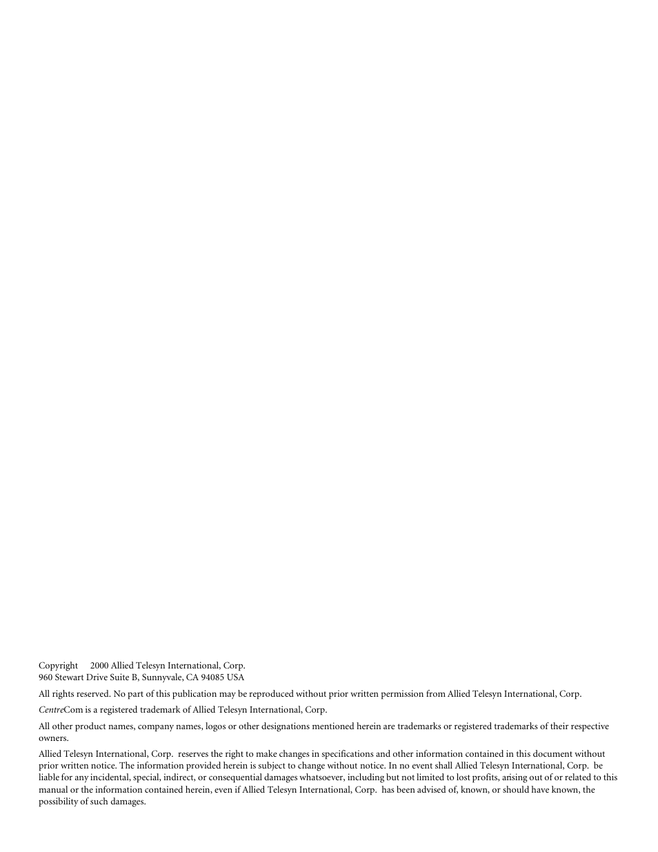 Allied Telesis AT-8288XL/SC User Manual | Page 2 / 80