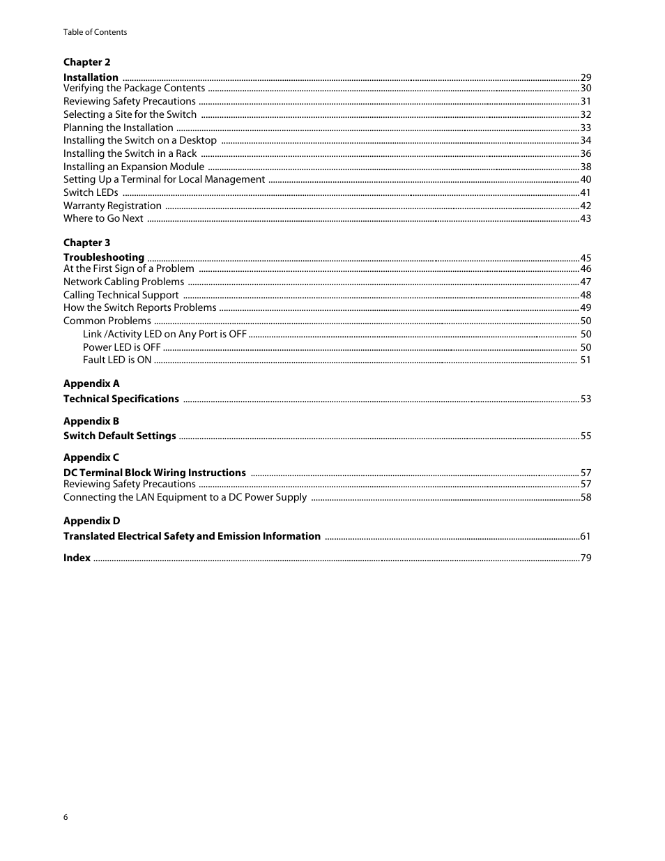 Allied Telesis AT-8288XL/SC User Manual | Page 6 / 80