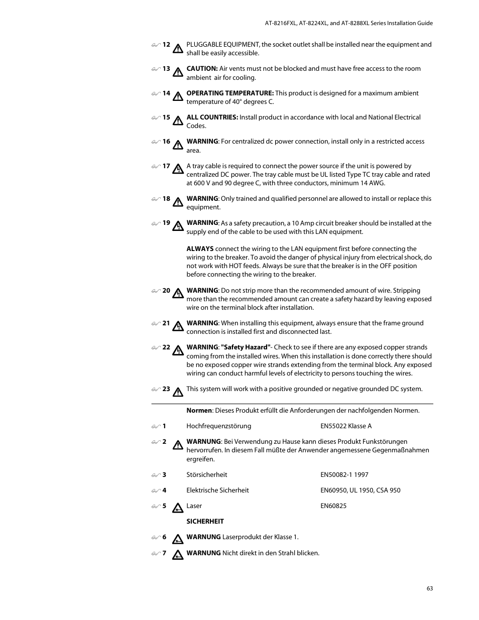 Allied Telesis AT-8288XL/SC User Manual | Page 63 / 80