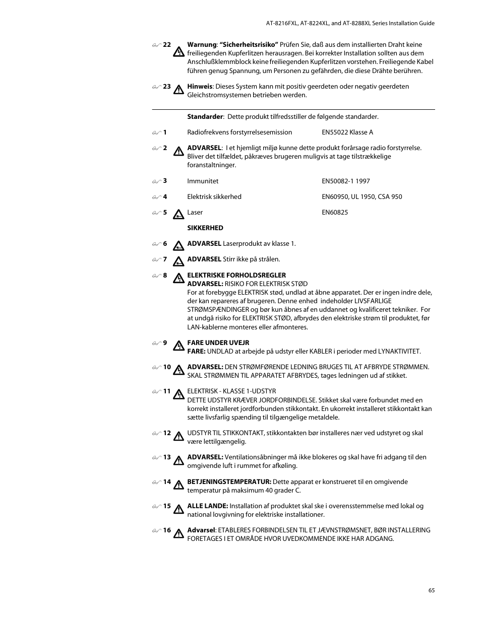 Allied Telesis AT-8288XL/SC User Manual | Page 65 / 80