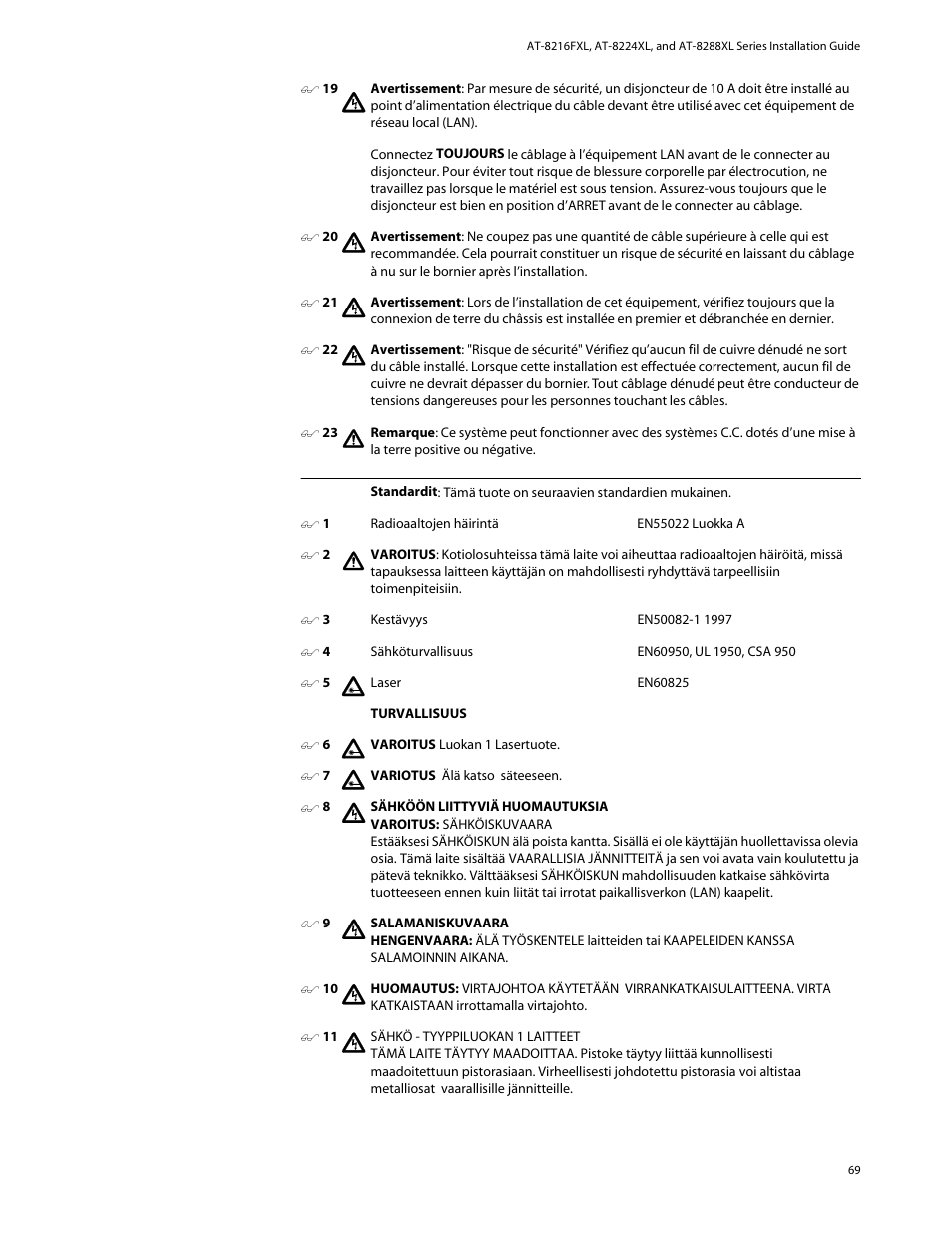 Allied Telesis AT-8288XL/SC User Manual | Page 69 / 80