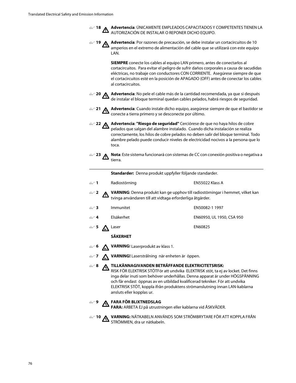 Allied Telesis AT-8288XL/SC User Manual | Page 76 / 80