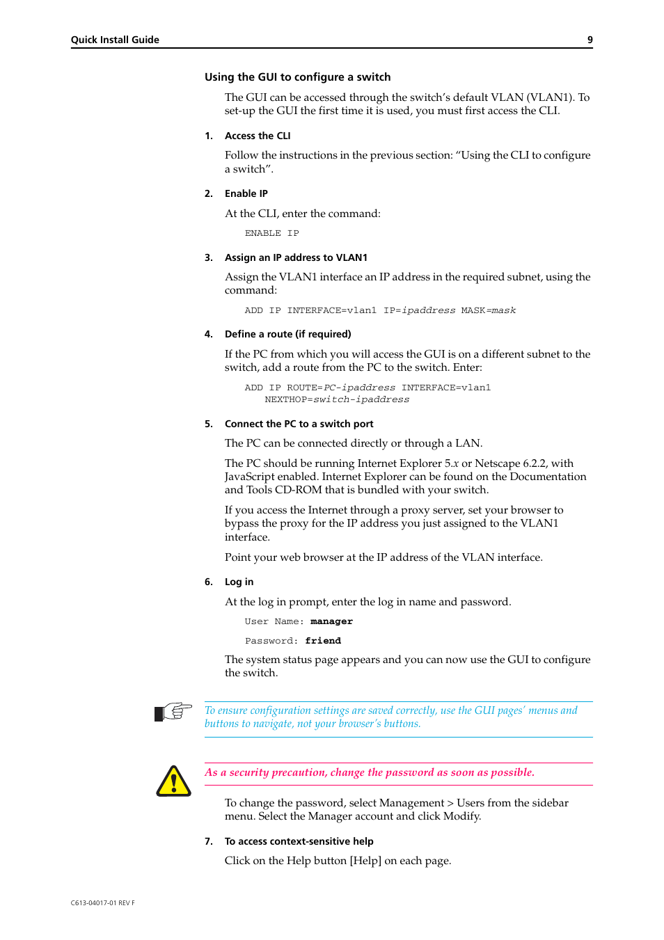 Allied Telesis Rapier Switch User Manual | Page 9 / 11