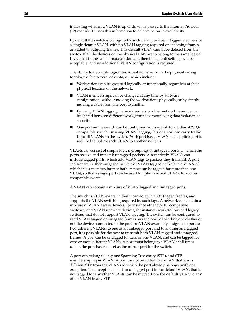 Allied Telesis Rapier Switch User Manual | Page 36 / 66