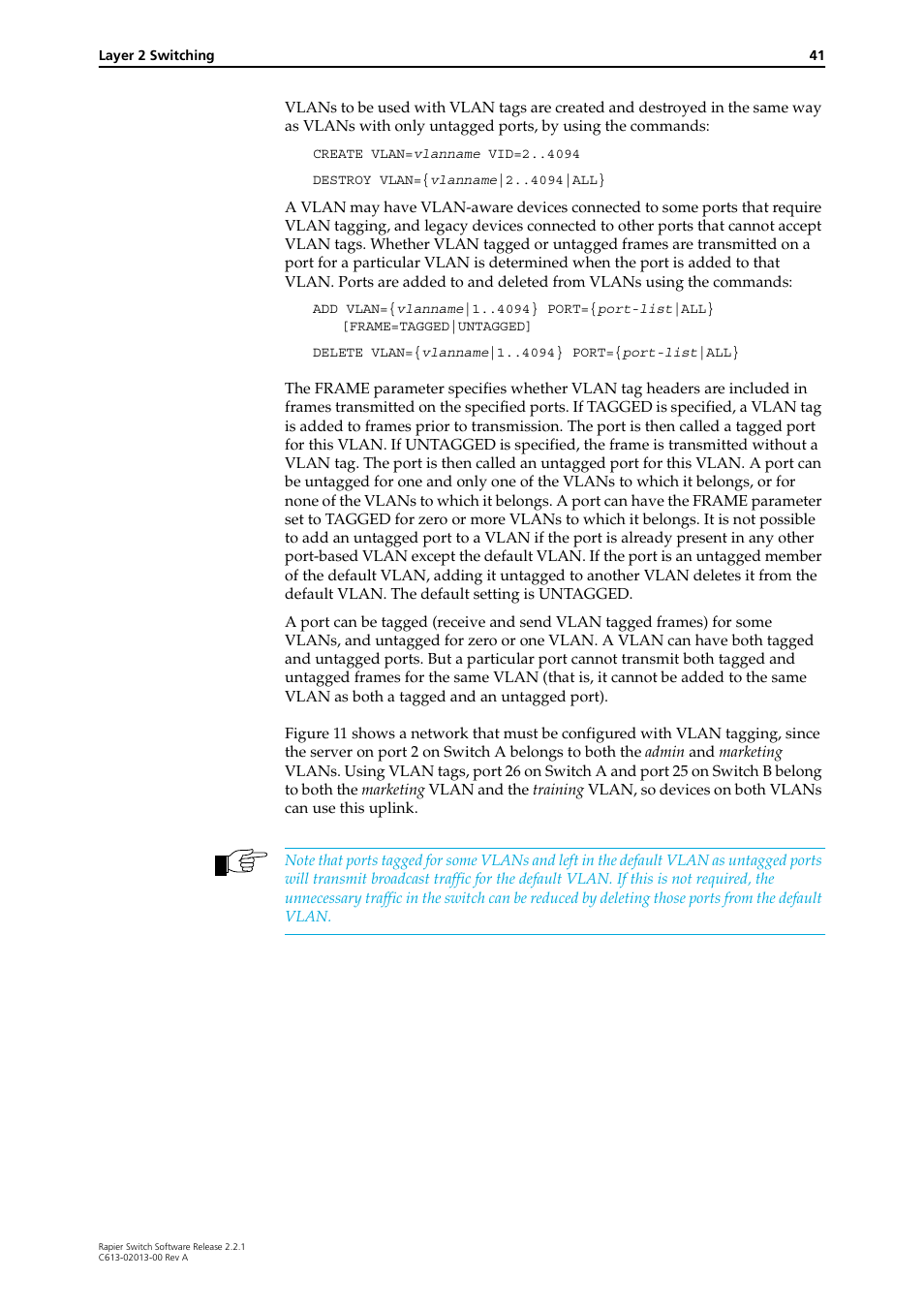 Allied Telesis Rapier Switch User Manual | Page 41 / 66