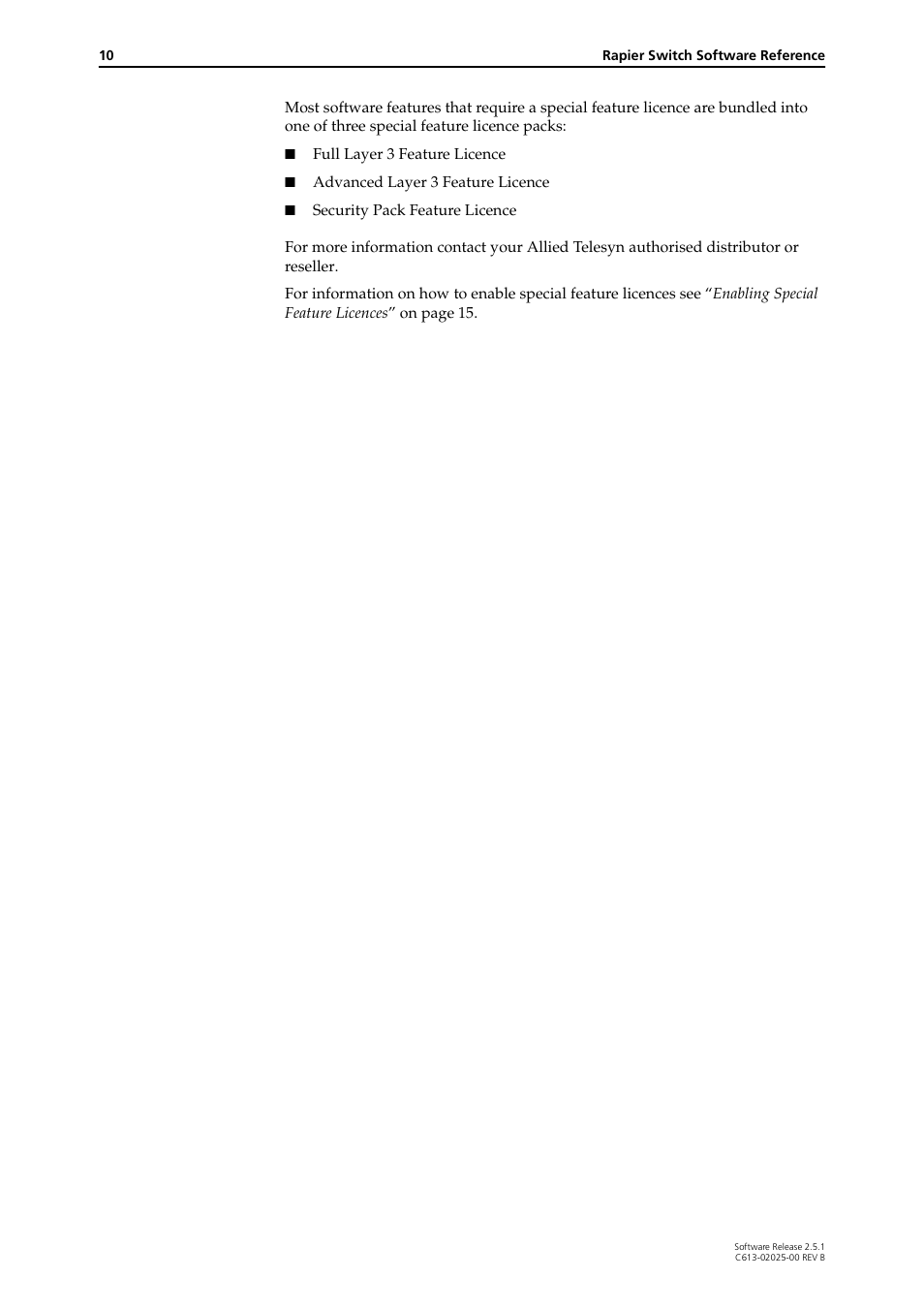 Allied Telesis Rapier Switch User Manual | Page 10 / 74