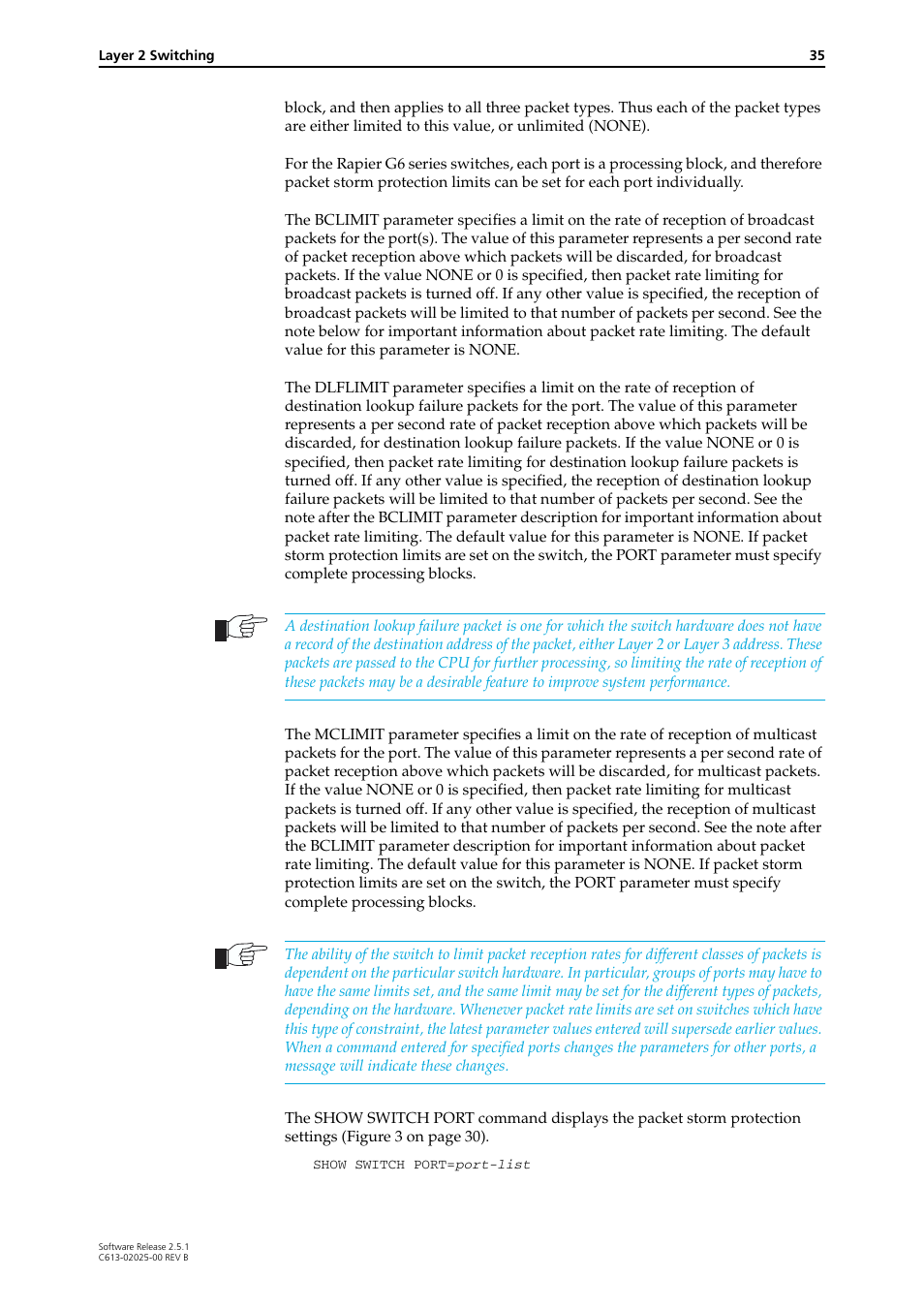 Allied Telesis Rapier Switch User Manual | Page 35 / 74