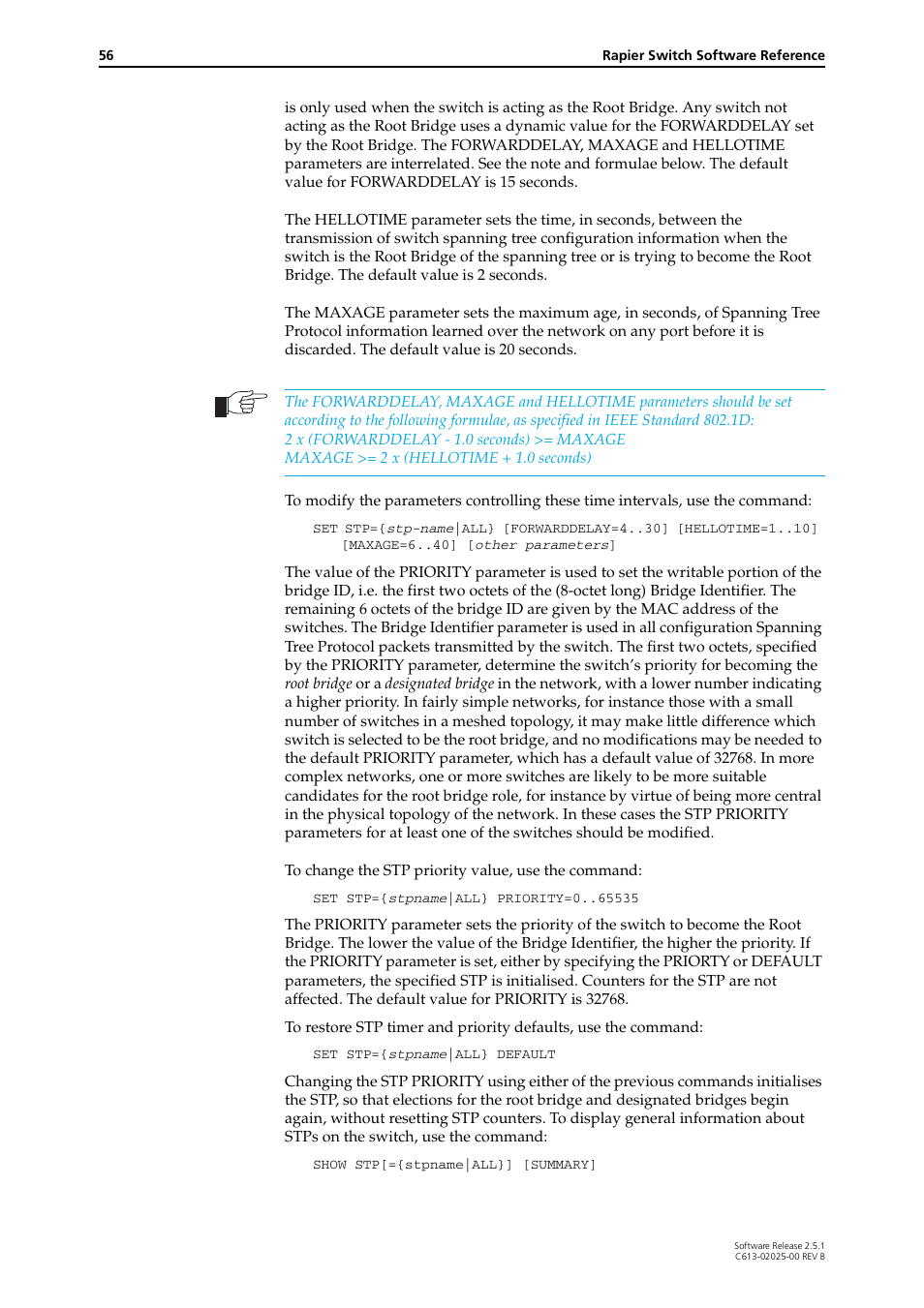 Allied Telesis Rapier Switch User Manual | Page 56 / 74