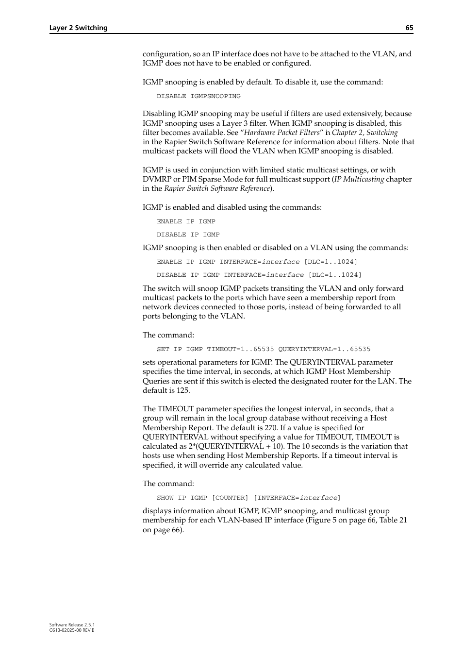 Allied Telesis Rapier Switch User Manual | Page 65 / 74
