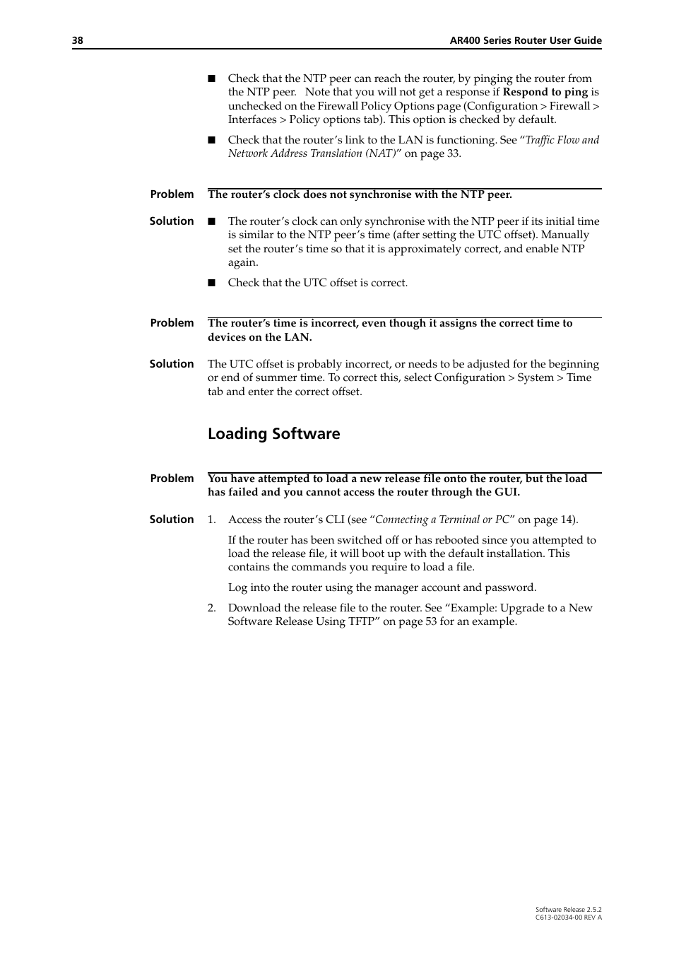Loading software | Allied Telesis AR400 Series Router User Manual | Page 38 / 119