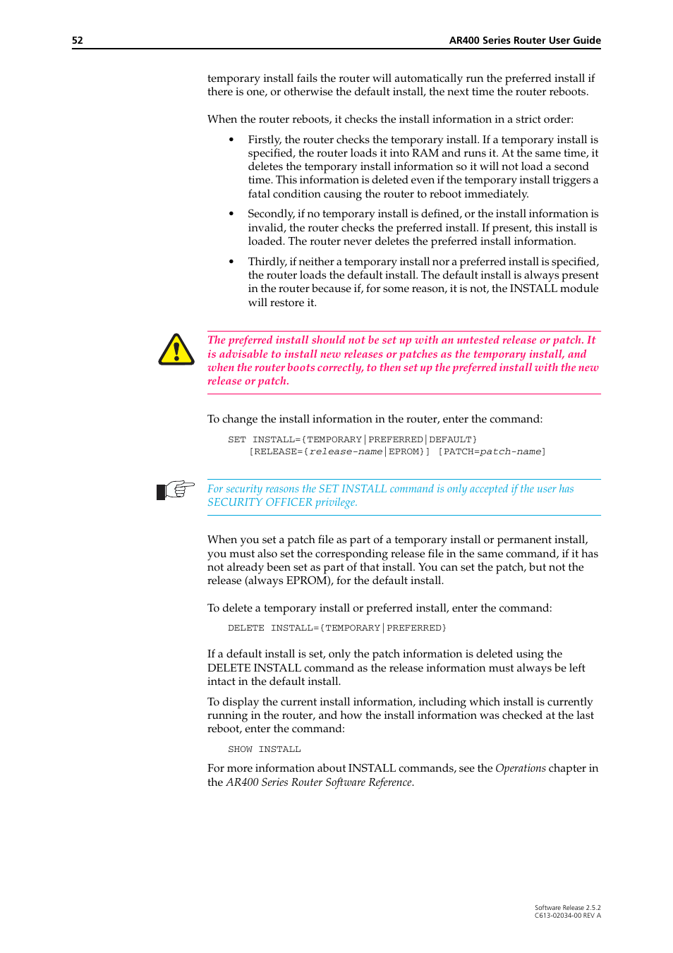 Allied Telesis AR400 Series Router User Manual | Page 52 / 119