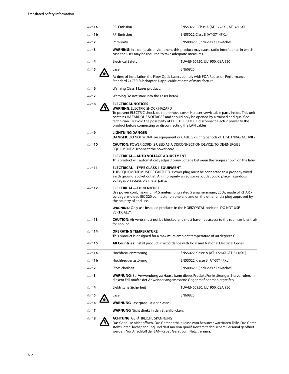 Allied Telesis AT-3714FXL User Manual | Page 44 / 56