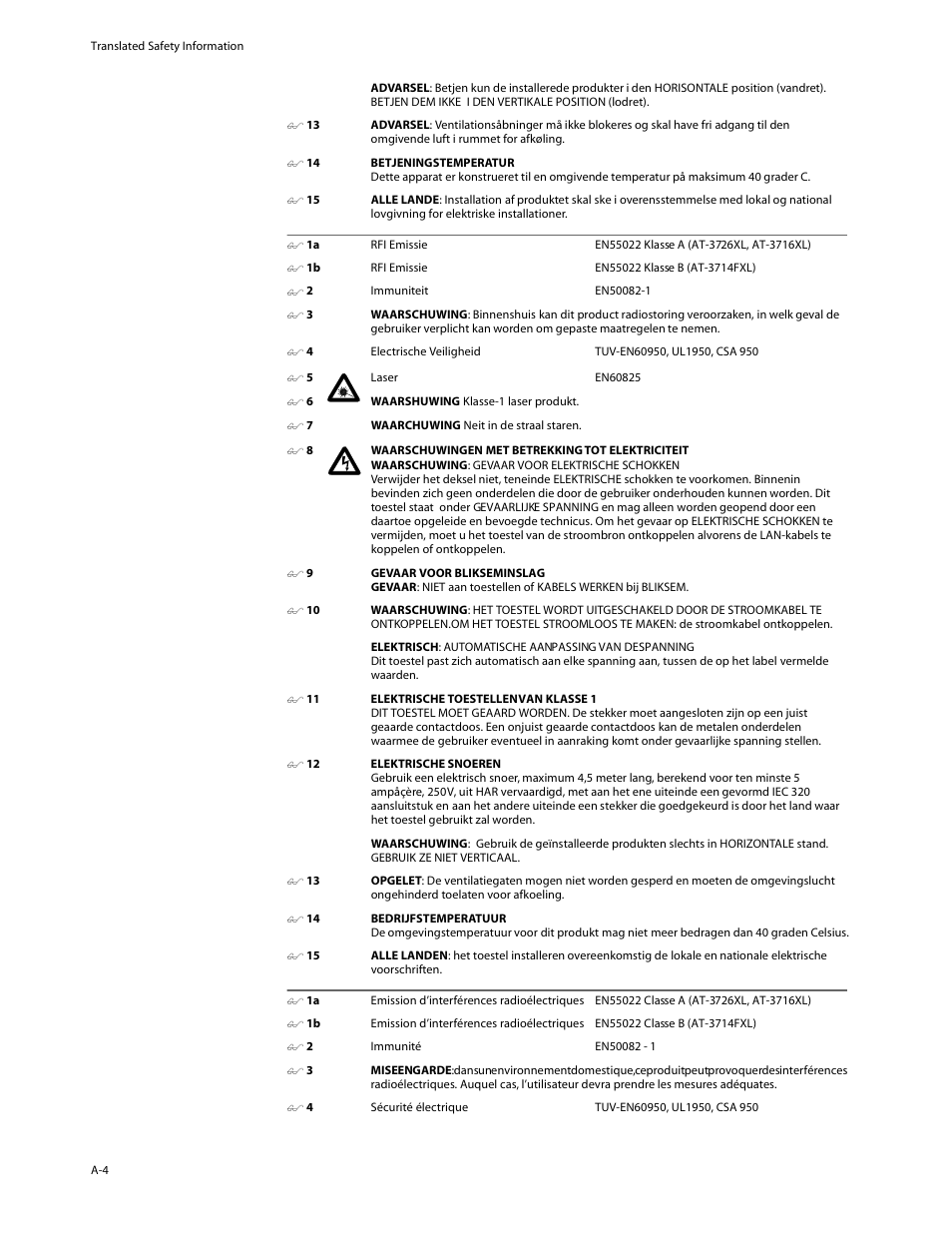 Allied Telesis AT-3714FXL User Manual | Page 46 / 56