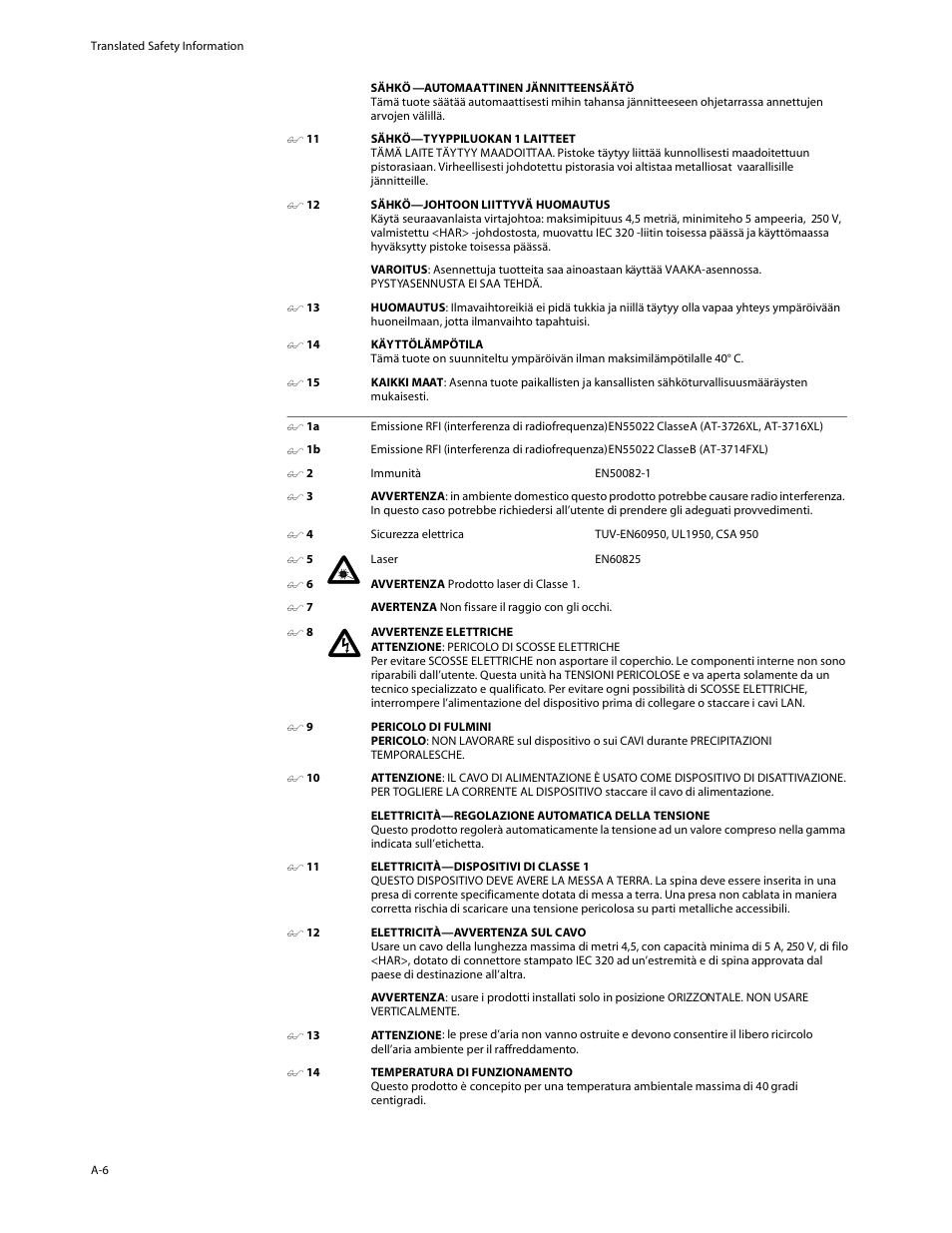 Allied Telesis AT-3714FXL User Manual | Page 48 / 56