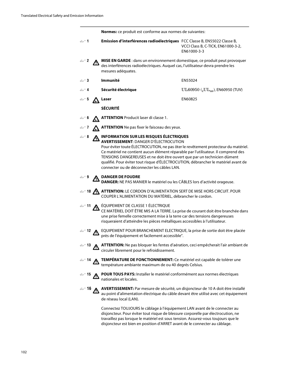 Allied Telesis AT-8088/xx (MT and SC) User Manual | Page 102 / 115