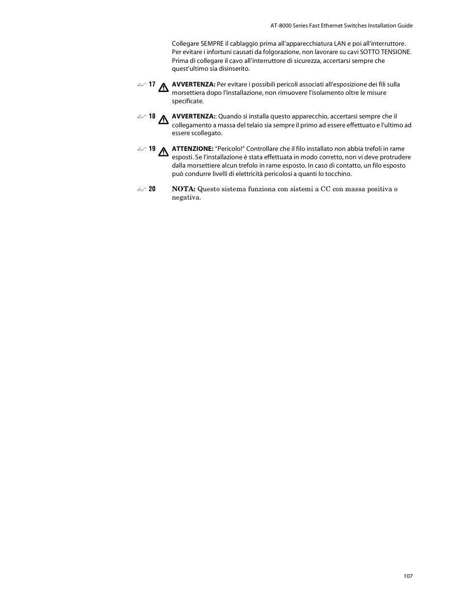 Allied Telesis AT-8088/xx (MT and SC) User Manual | Page 107 / 115