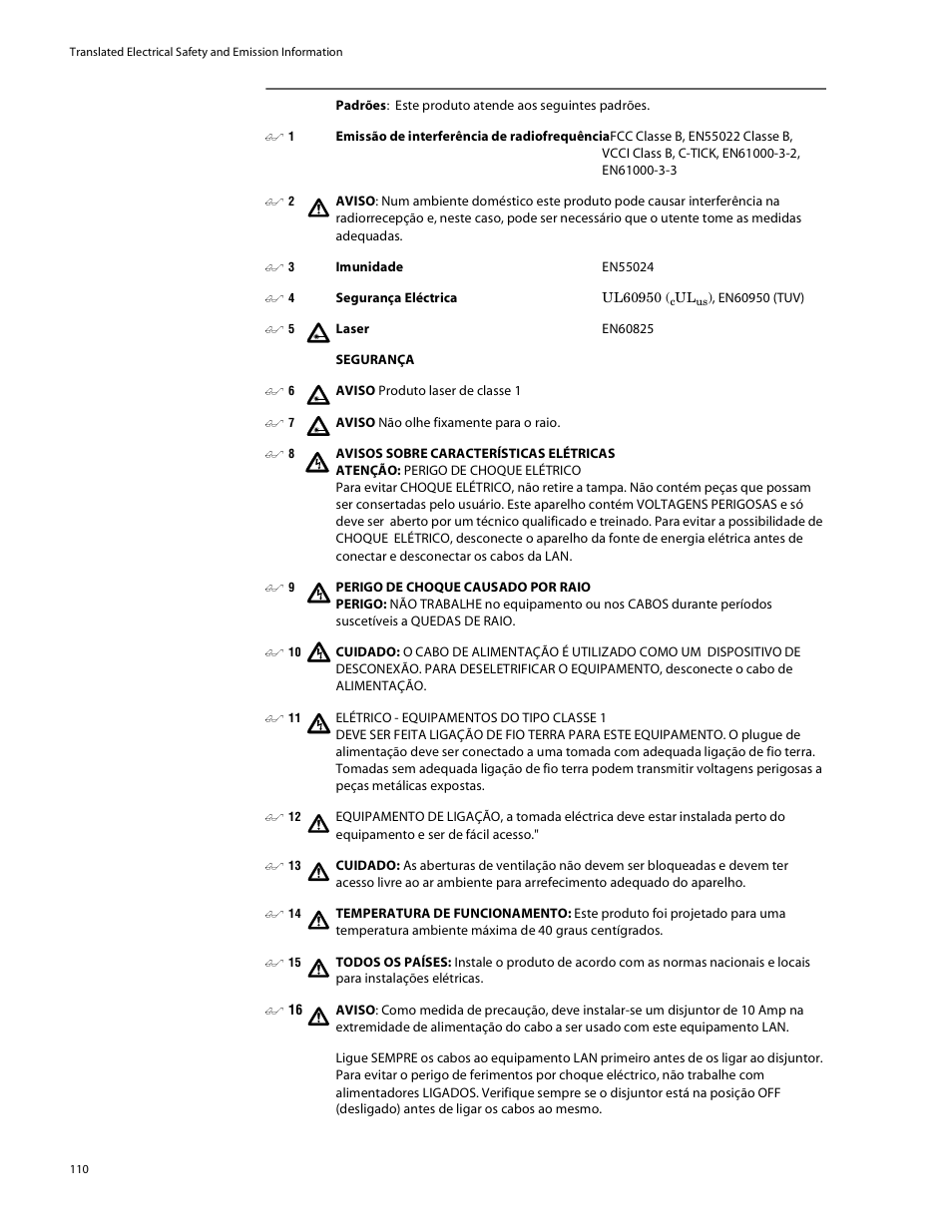 Allied Telesis AT-8088/xx (MT and SC) User Manual | Page 110 / 115