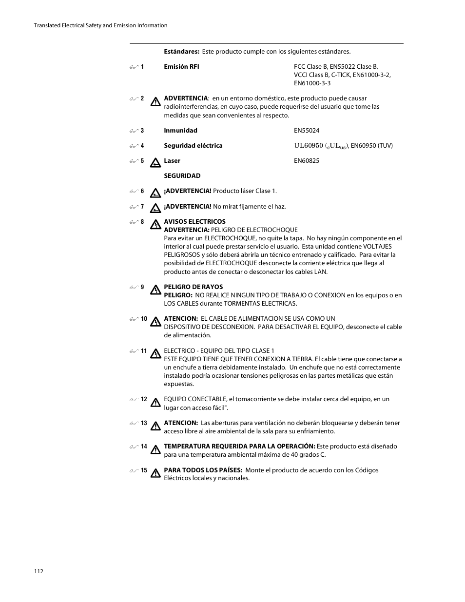 Allied Telesis AT-8088/xx (MT and SC) User Manual | Page 112 / 115