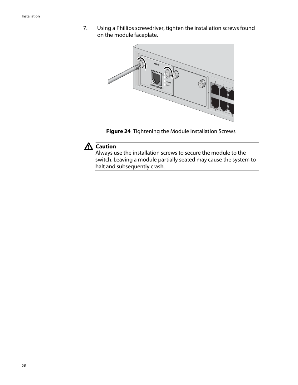 Allied Telesis AT-8088/xx (MT and SC) User Manual | Page 58 / 115