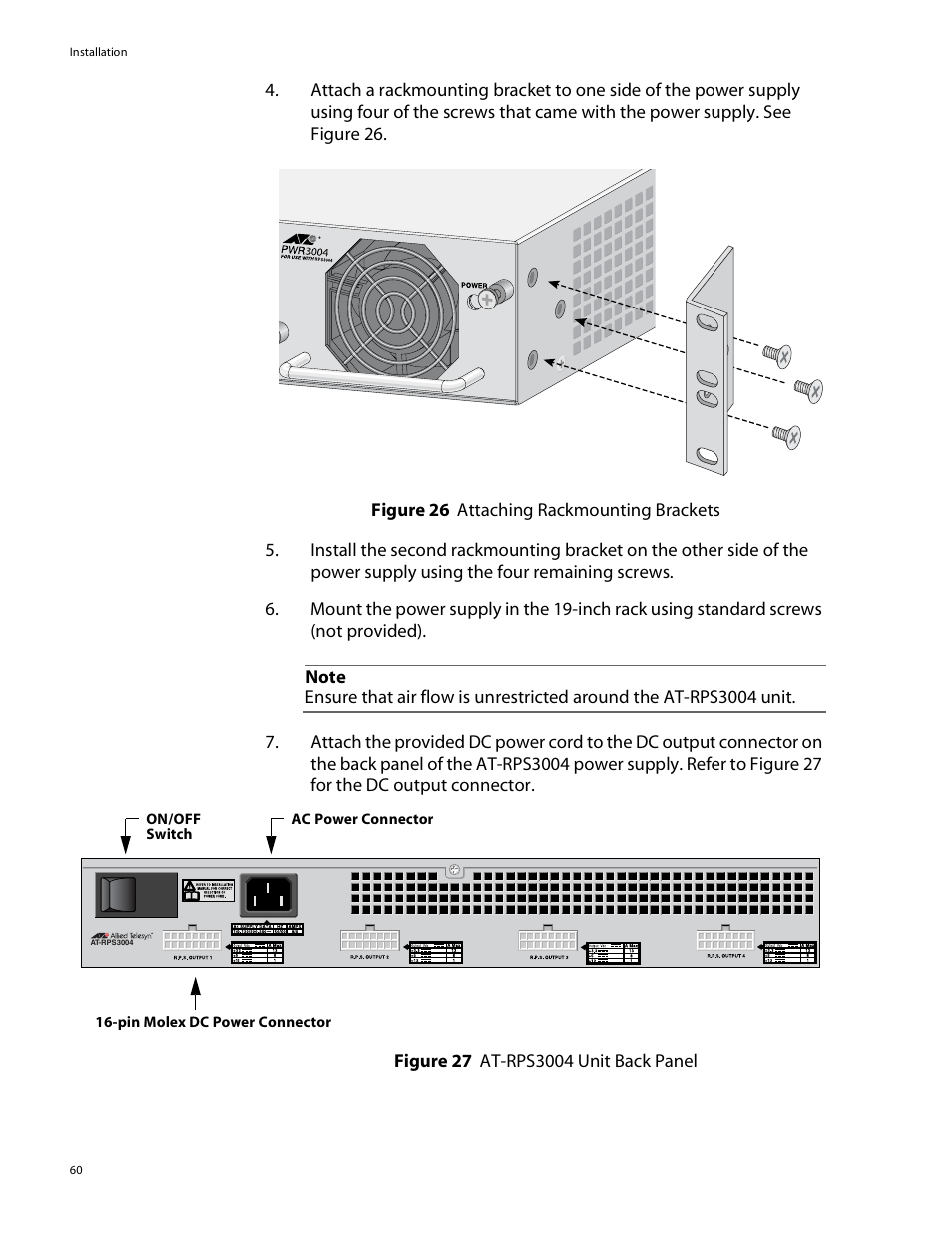 Allied Telesis AT-8088/xx (MT and SC) User Manual | Page 60 / 115