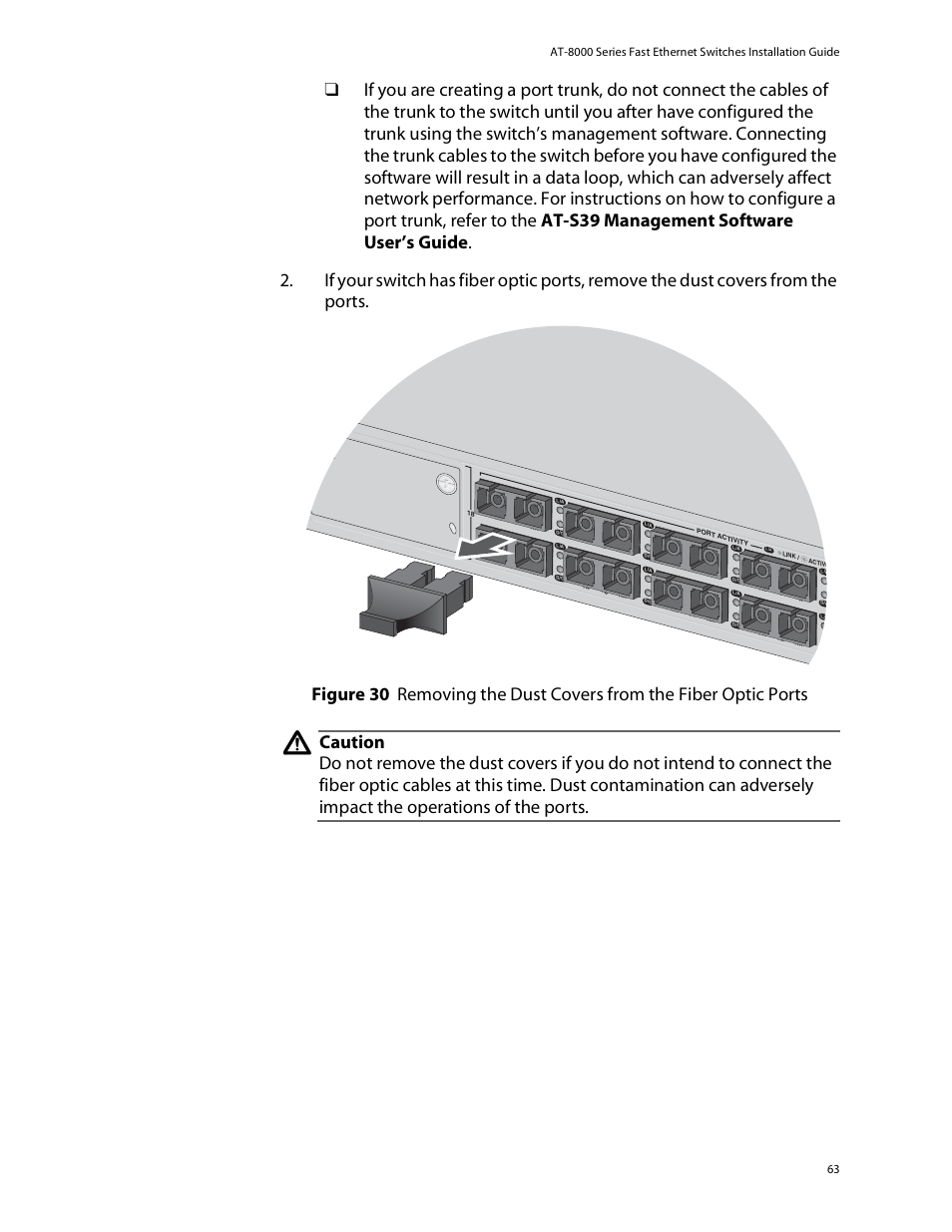 Allied Telesis AT-8088/xx (MT and SC) User Manual | Page 63 / 115