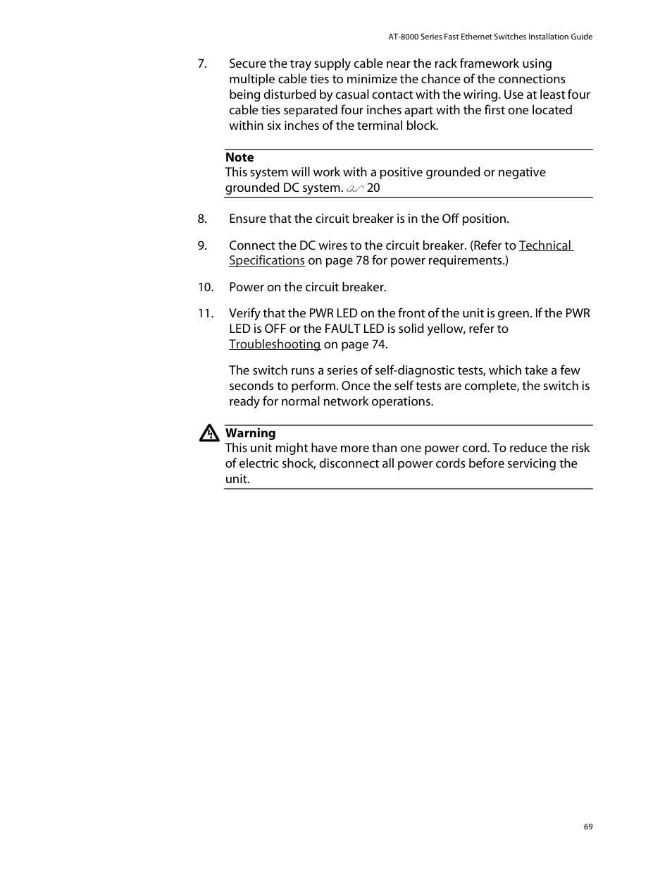 Allied Telesis AT-8088/xx (MT and SC) User Manual | Page 69 / 115