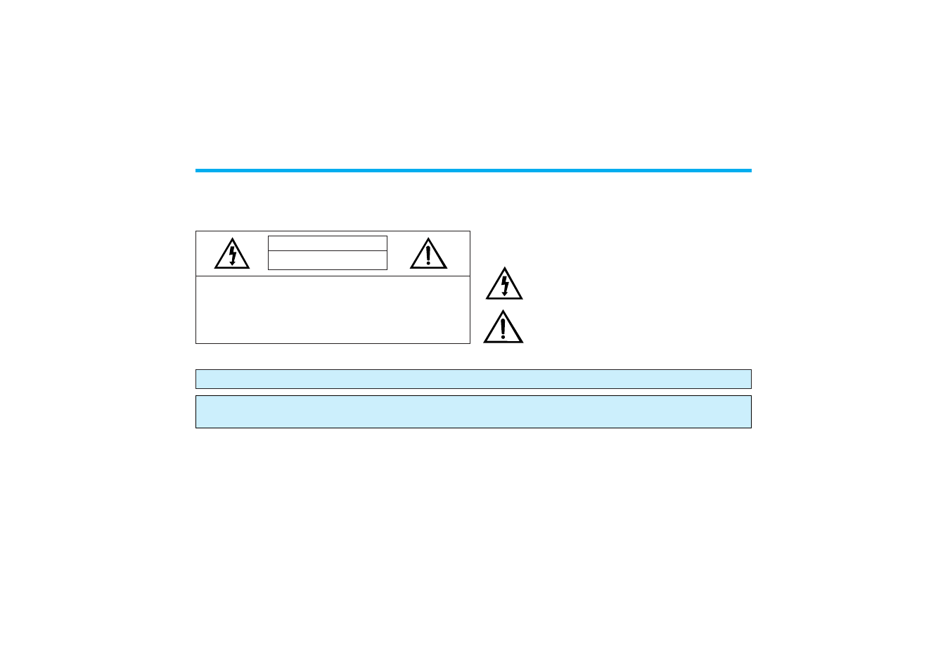Cautions and warnings | Audiovox AVP-8200 User Manual | Page 3 / 30