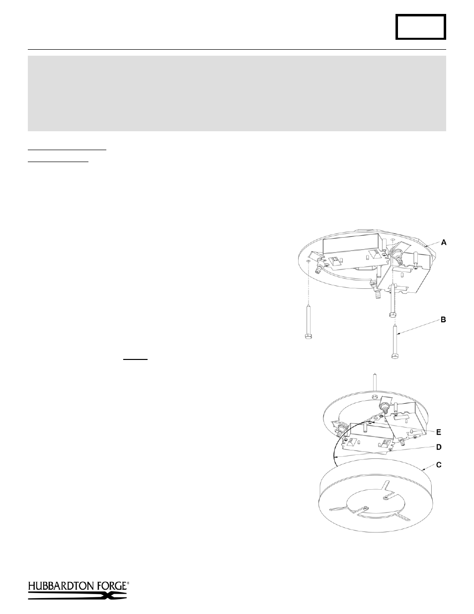 Hubbardton Forge 138589 User Manual | 3 pages