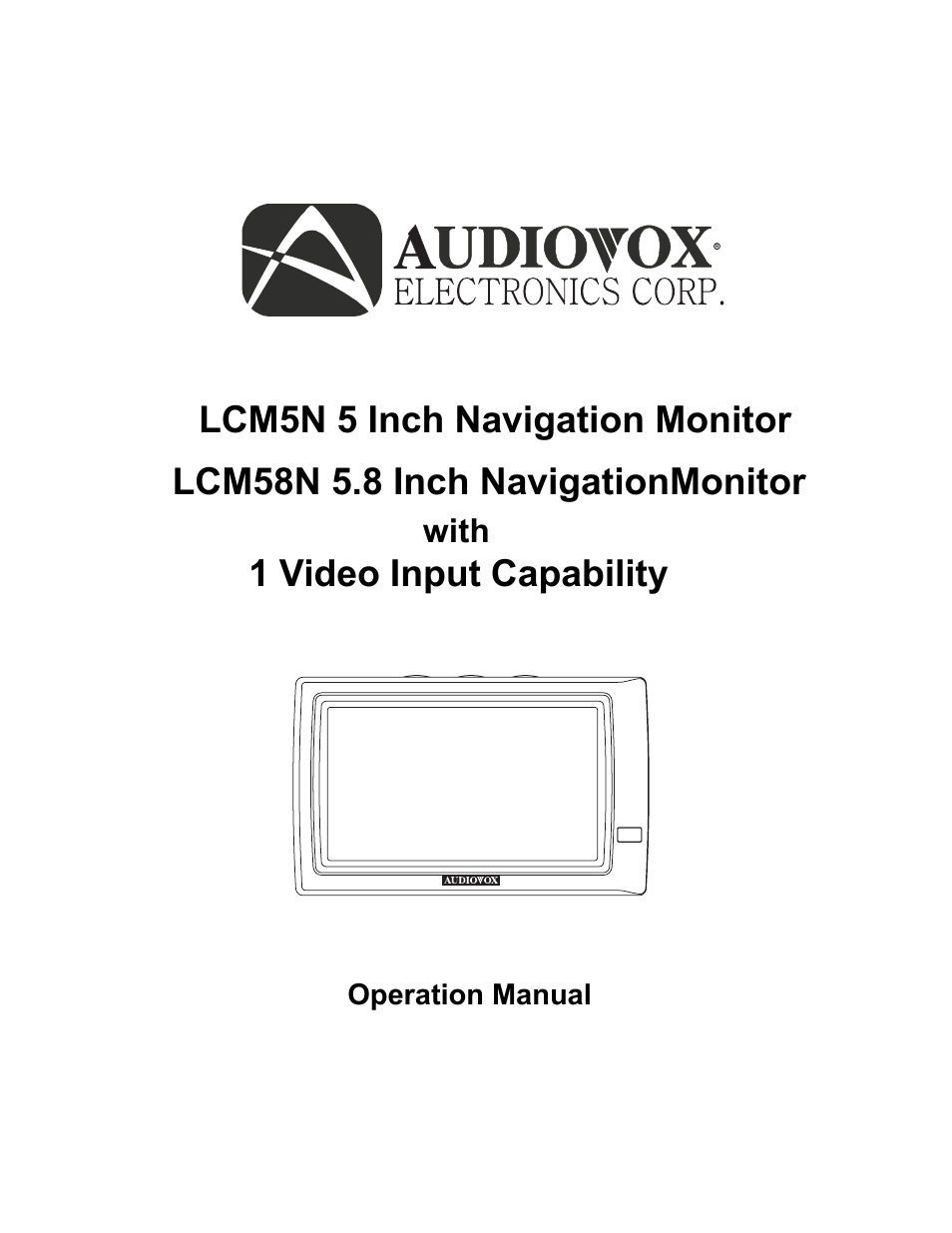 Audiovox LCM5N User Manual | 11 pages