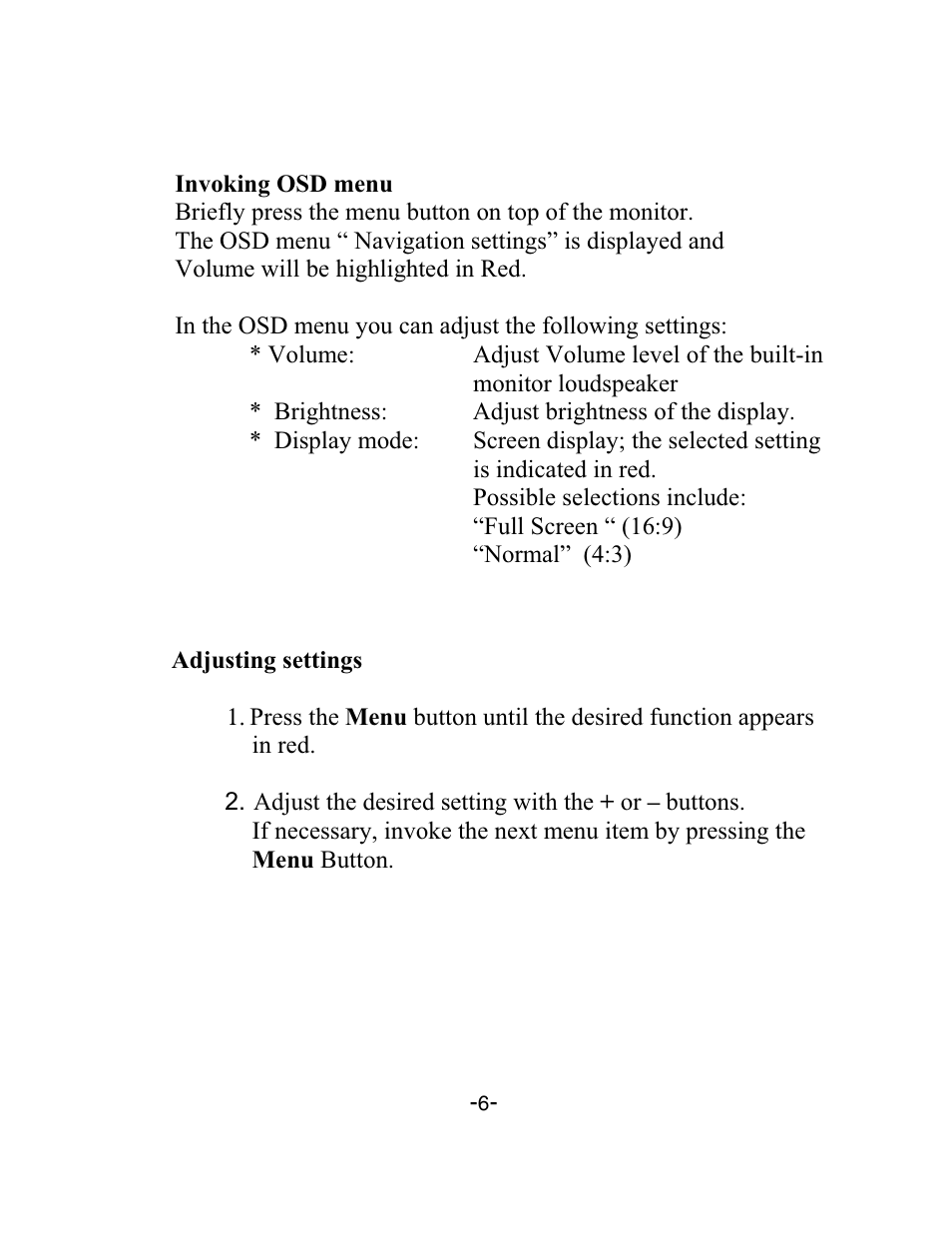 Audiovox LCM5N User Manual | Page 6 / 11