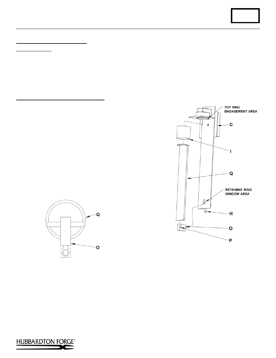 To install forged plate option (figure 5), Component parts, B289 | Installation instructions | Hubbardton Forge 206450 User Manual | Page 3 / 3