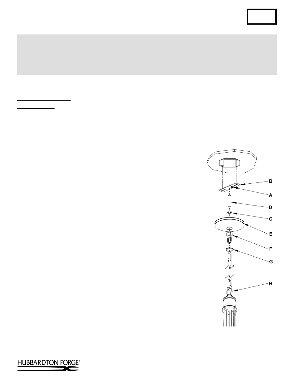 Hubbardton Forge 103037 User Manual | 2 pages