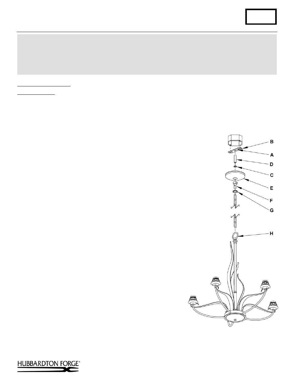 Hubbardton Forge 103040 User Manual | 2 pages