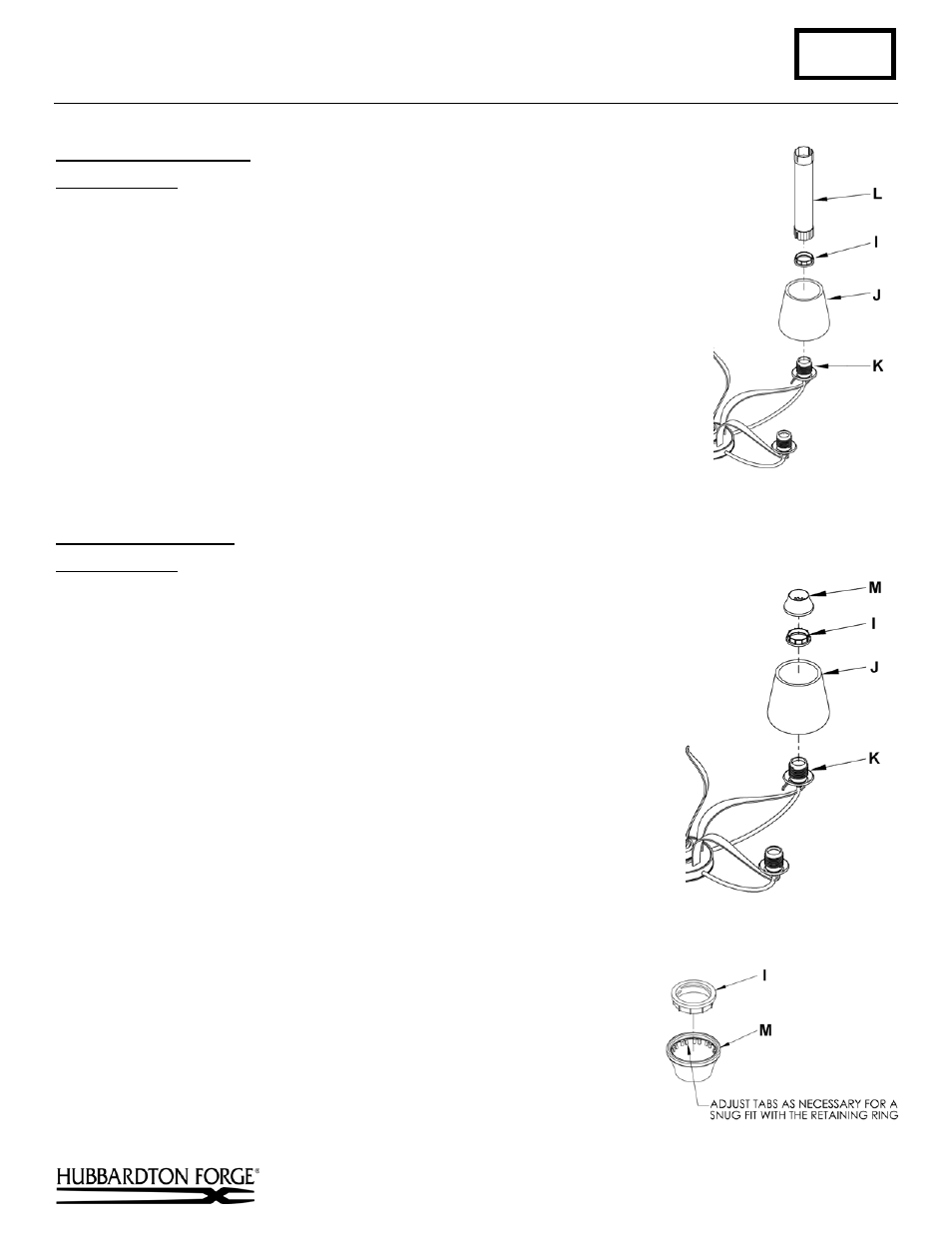 Component parts, A211, Installation instructions | Hubbardton Forge 103040 User Manual | Page 2 / 2
