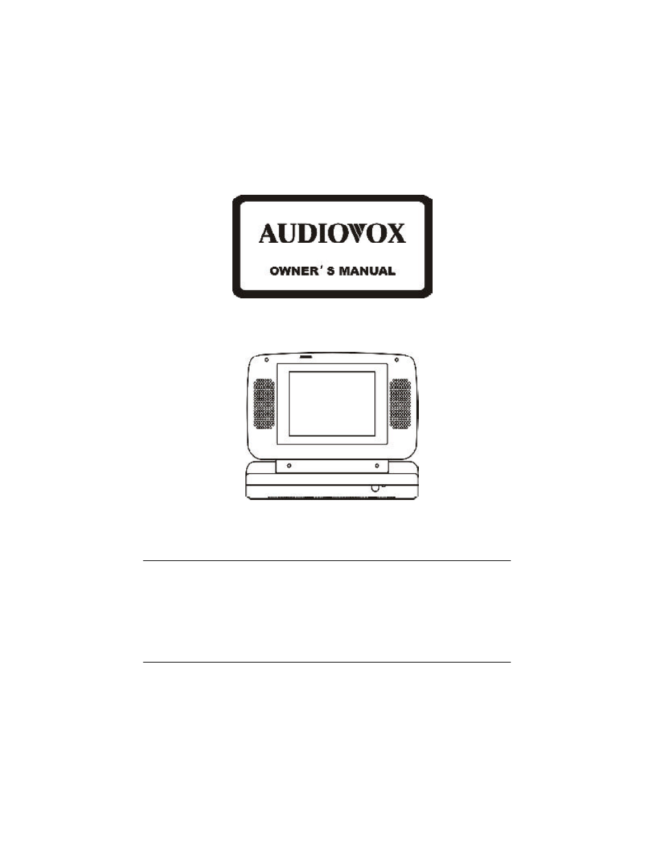 Audiovox VBP50 User Manual | 35 pages