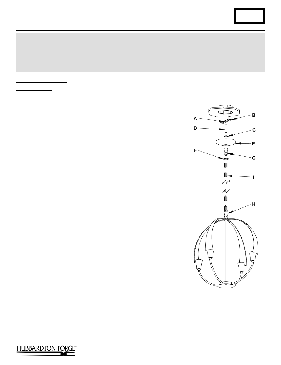 Hubbardton Forge 104203 User Manual | 1 page