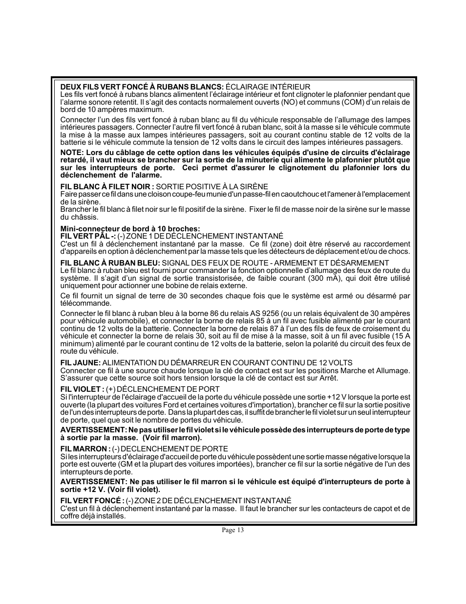 Audiovox APS 600 User Manual | Page 13 / 27