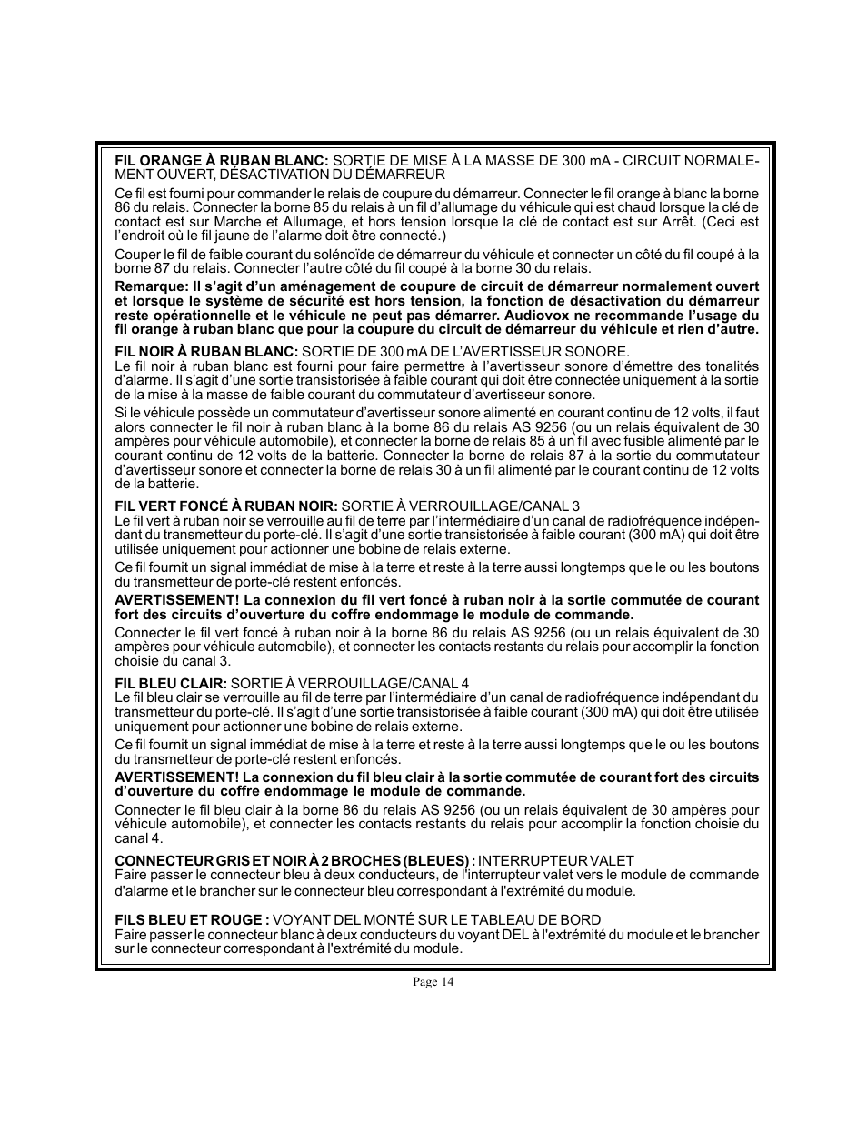 Audiovox APS 600 User Manual | Page 14 / 27