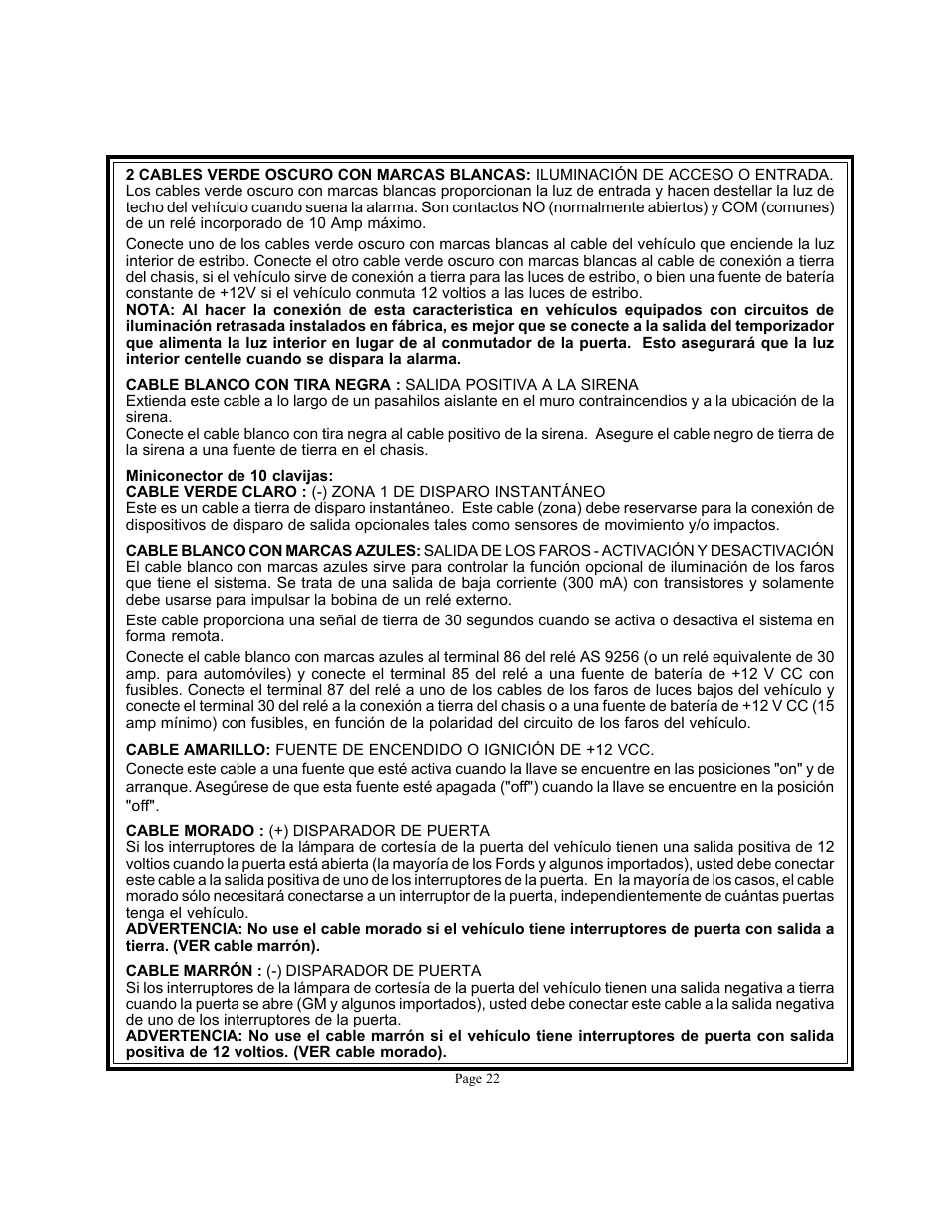 Audiovox APS 600 User Manual | Page 22 / 27