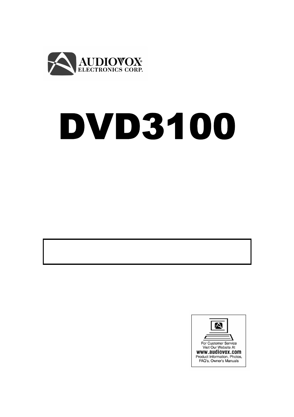 Audiovox In-Dash Single Disc DVD/CD Player User Manual | 22 pages
