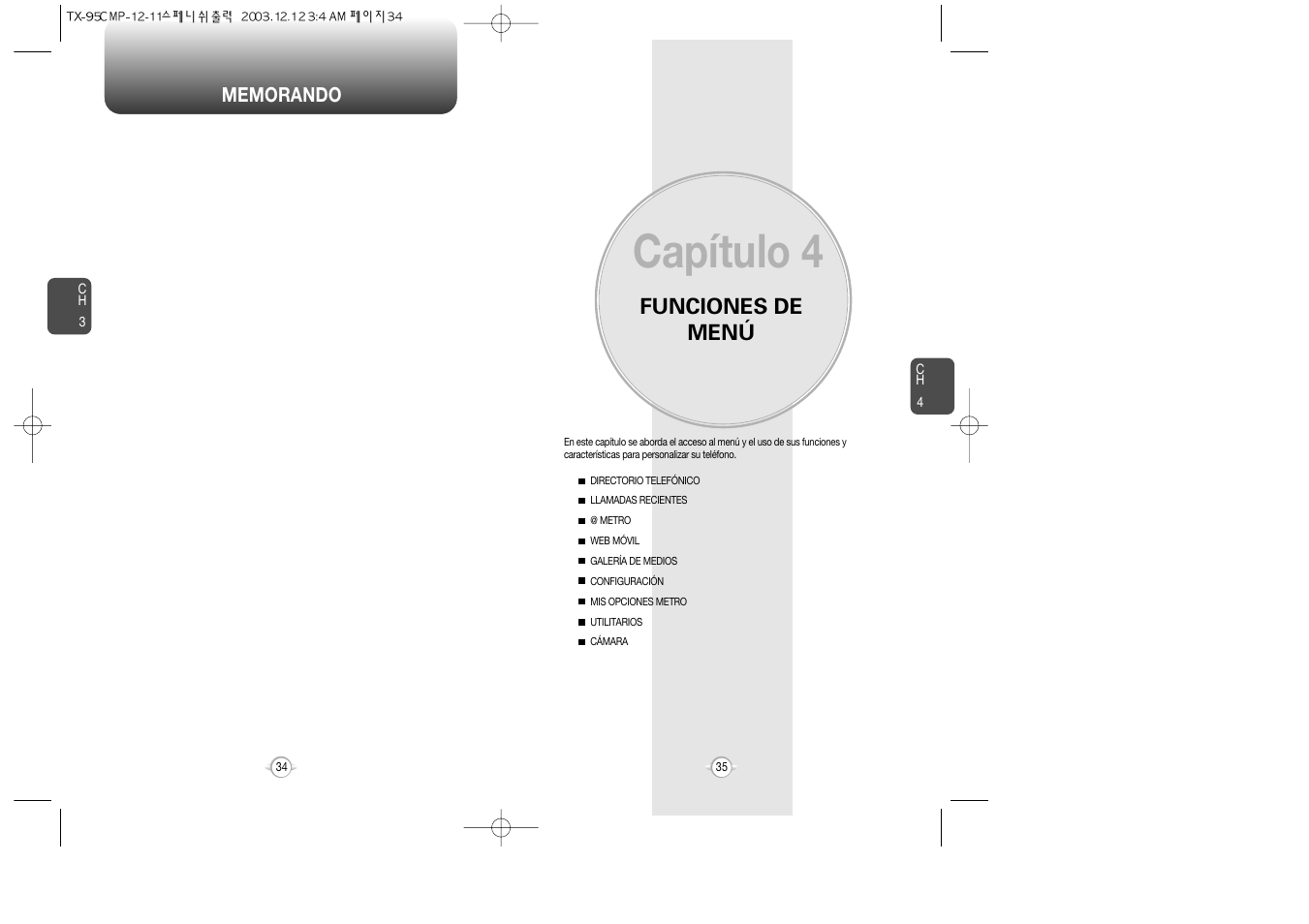 Capítulo 4, Funciones de menú | Audiovox CDM-8900 User Manual | Page 87 / 137